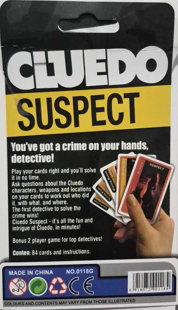 Cluedo Suspect  (2-4) board game collectible [Barcode 6918072901184] - Main Image 2