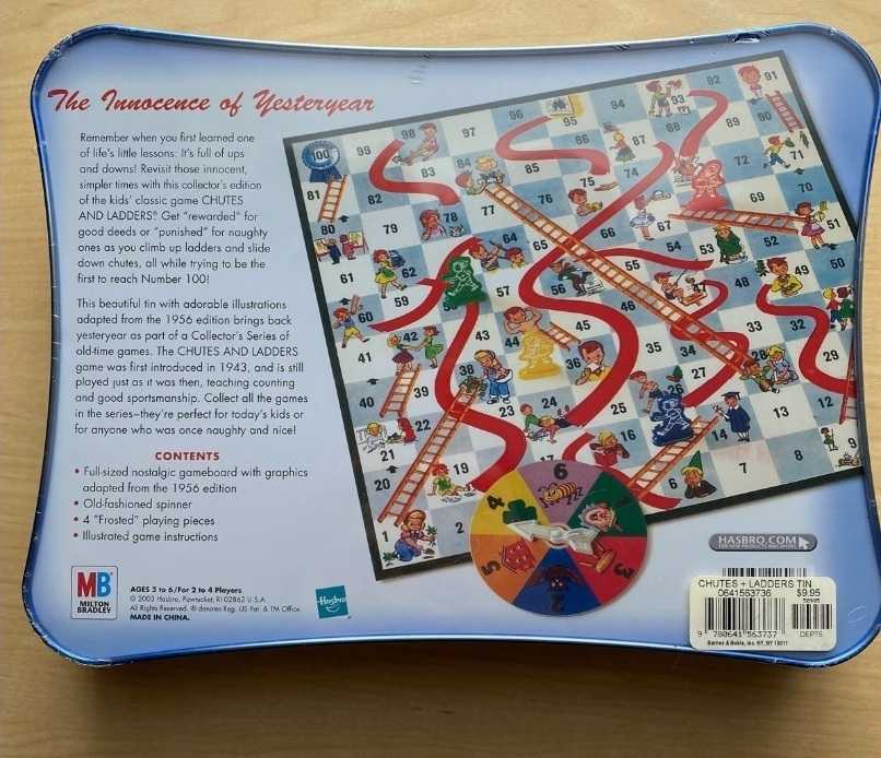 Chutes & Ladders Collectors Series  (2 - 4) board game collectible [Barcode 076930416068] - Main Image 2