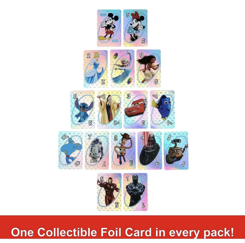 UNO: Disney 100th Anniversary  (2-10) board game collectible [Barcode 194735168774] - Main Image 3