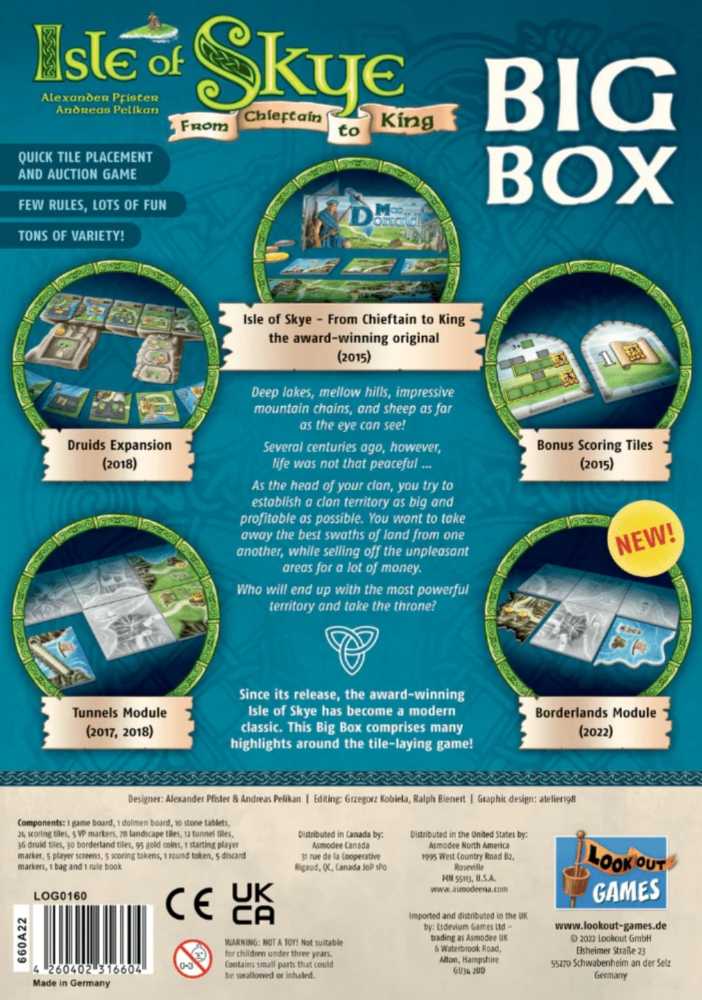 Isle Of Skye - Big Box  (2-5) board game collectible [Barcode 4260402311609] - Main Image 2