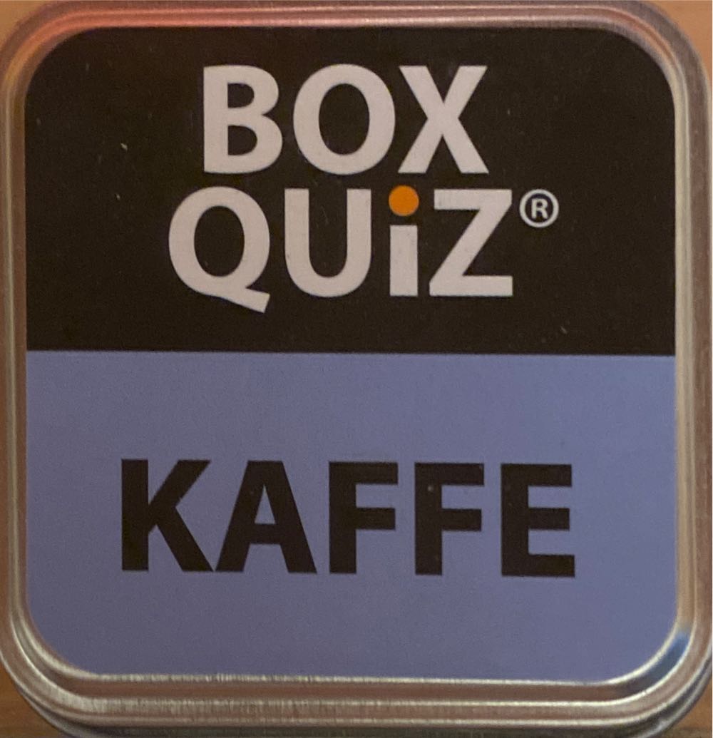 Box Quiz: Kaffe  board game collectible [Barcode 5710470738154] - Main Image 1