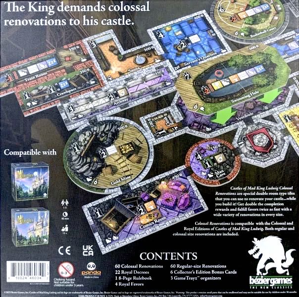 Castles of Mad King Ludwig: Renovations  (1-5) board game collectible [Barcode 810024460335] - Main Image 2