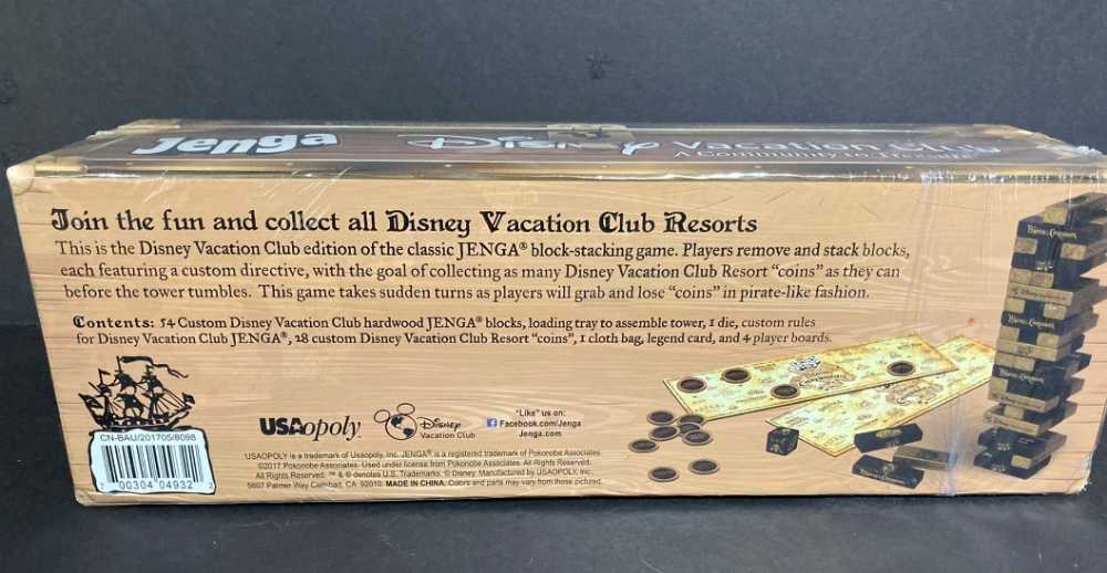 Jenga Pirates Of The Caribbean Genuine Disney Vacation Club Edition   board game collectible [Barcode 700304049322] - Main Image 3