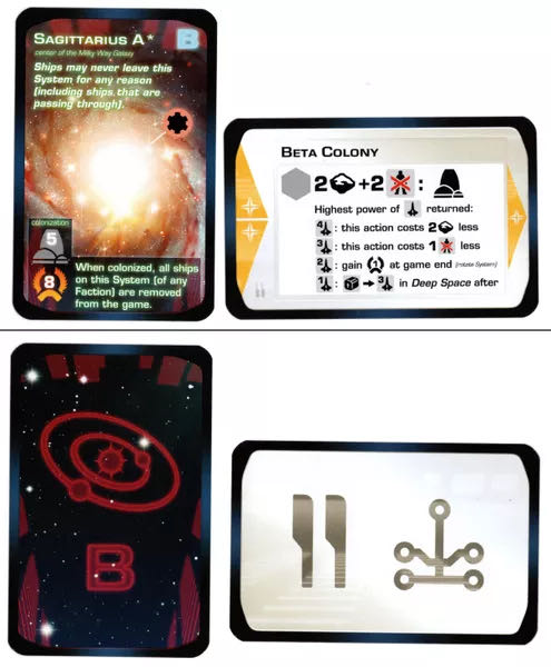 Beyond the Sun: Sagitarius A & Beta Colony Promos  (1-4) board game collectible - Main Image 2