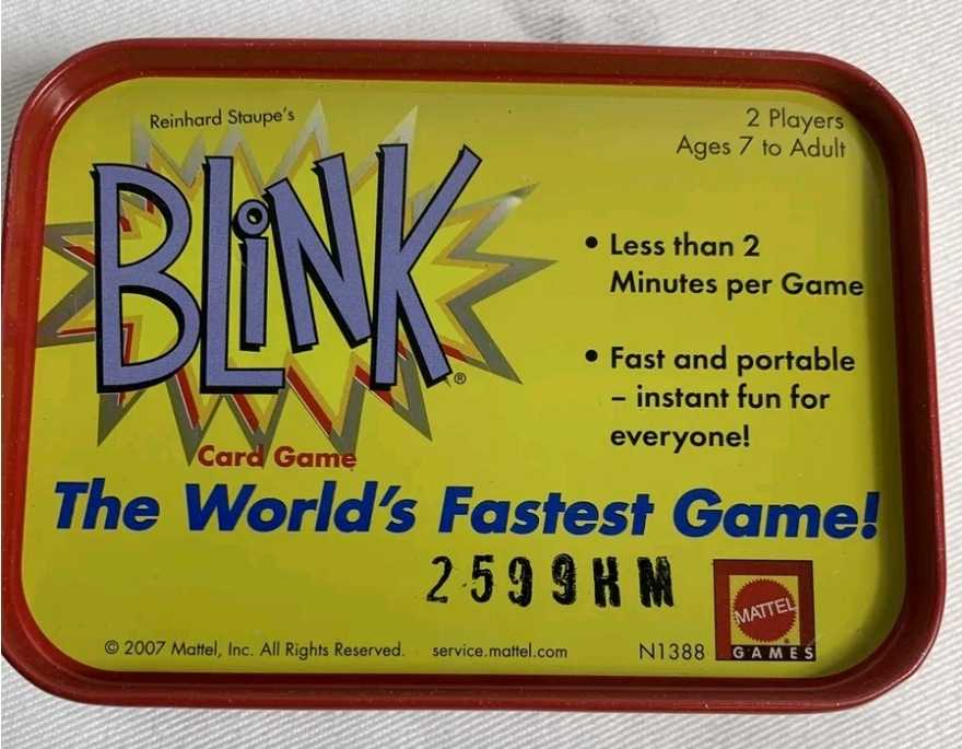 Blink Card Game   (2) board game collectible [Barcode 027084645231] - Main Image 2