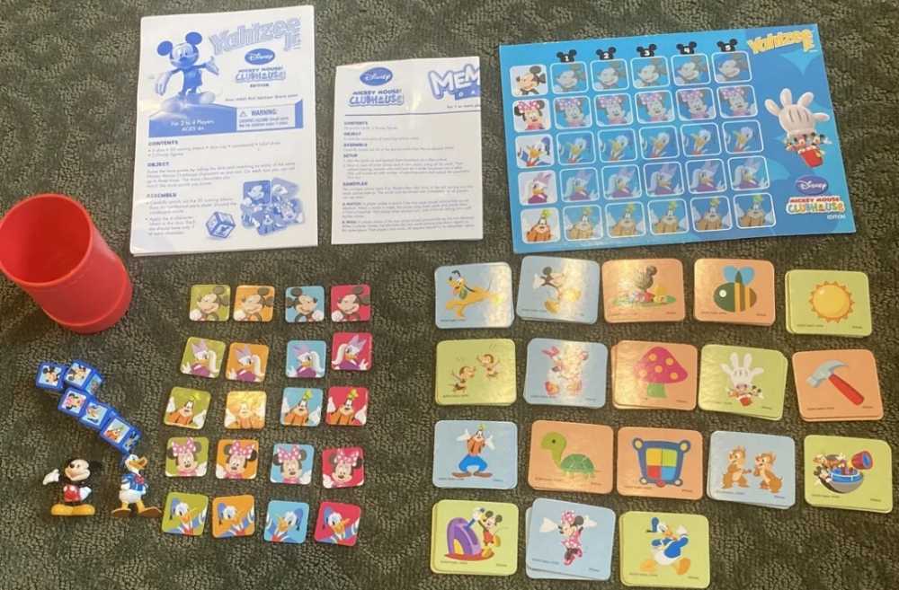 Yahtzee Jr Disney And Memory Disney In Tin   (1+) board game collectible [Barcode 653569341413] - Main Image 2