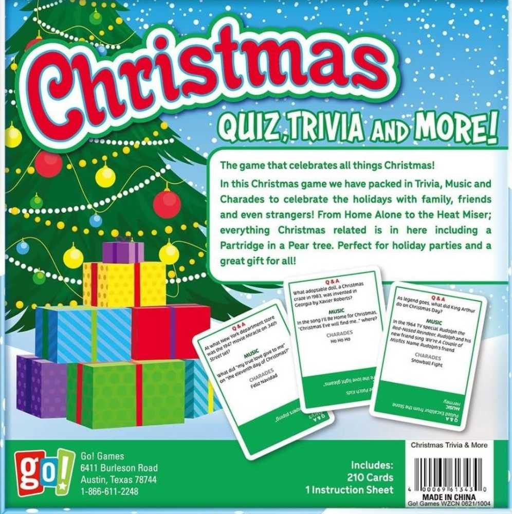 Christmas Quiz Trivia And More!  (2+) board game collectible [Barcode 400069613430] - Main Image 2
