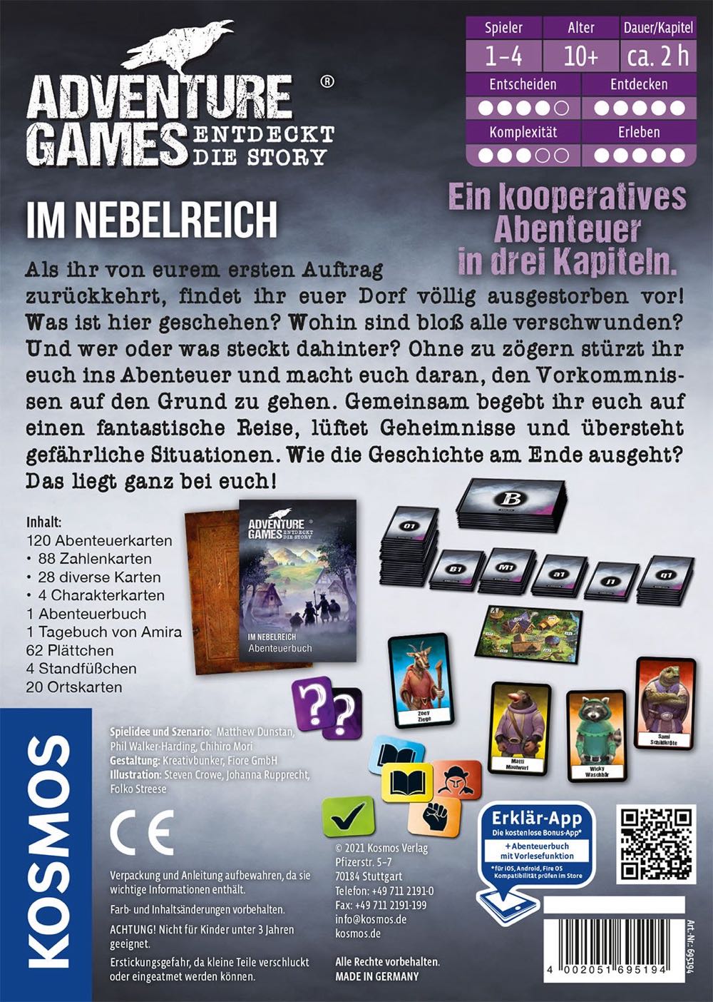 Adventure Games Im Nebelreich  (1-4) board game collectible [Barcode 4002051695194] - Main Image 2