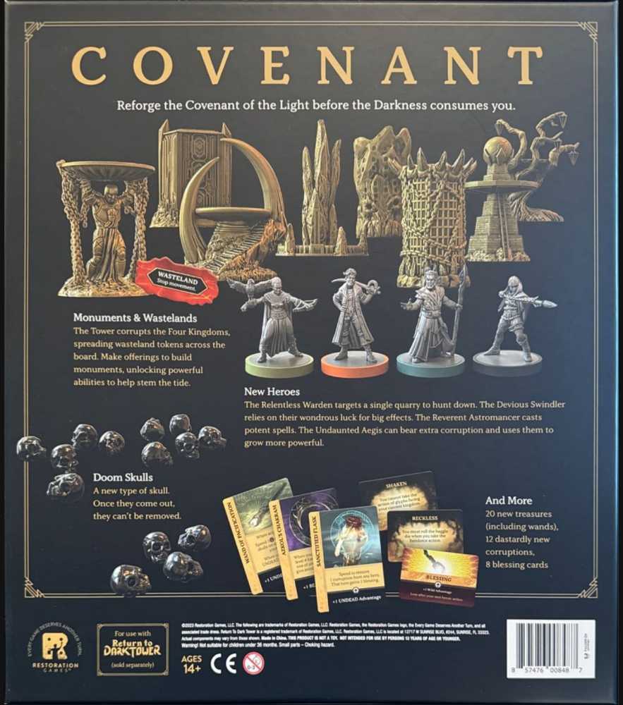 Return To Dark Tower: Covenant Expansion  (1-4) board game collectible [Barcode 857476008487] - Main Image 4