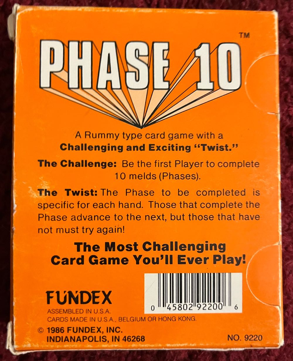 Phase 10  board game collectible - Main Image 2