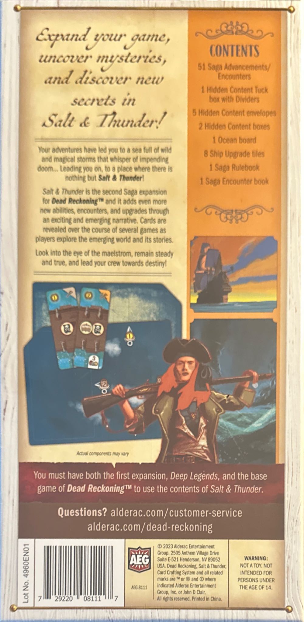 Dead Reckoning: Salt & Thunder (Expansion 2)  board game collectible [Barcode 729220081117] - Main Image 2