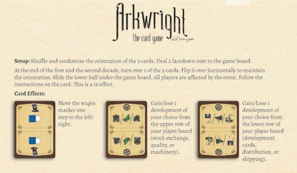 Arkwright: The Card Game - Promo  (1-4) board game collectible - Main Image 2