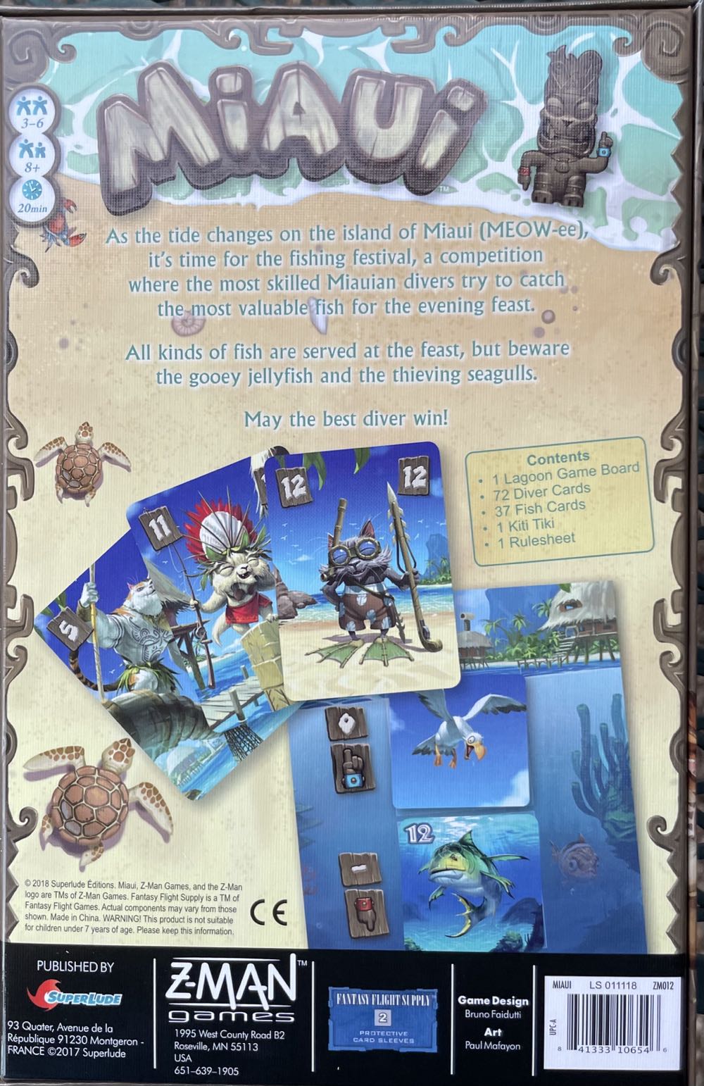 Miaui  (3-6) board game collectible [Barcode 841333106546] - Main Image 2