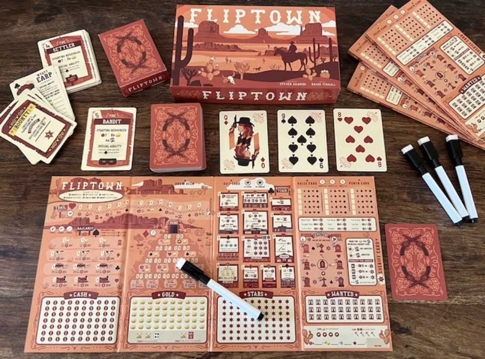 Fliptown  (1-4) board game collectible [Barcode 196852987825] - Main Image 2