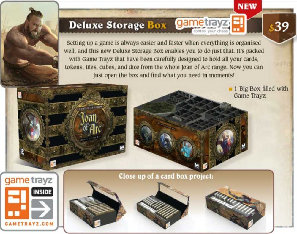 Time Of Legends Joan Of Arc 1.5: Deluxe Storage Box  (2-4) board game collectible [Barcode 618528204918] - Main Image 3
