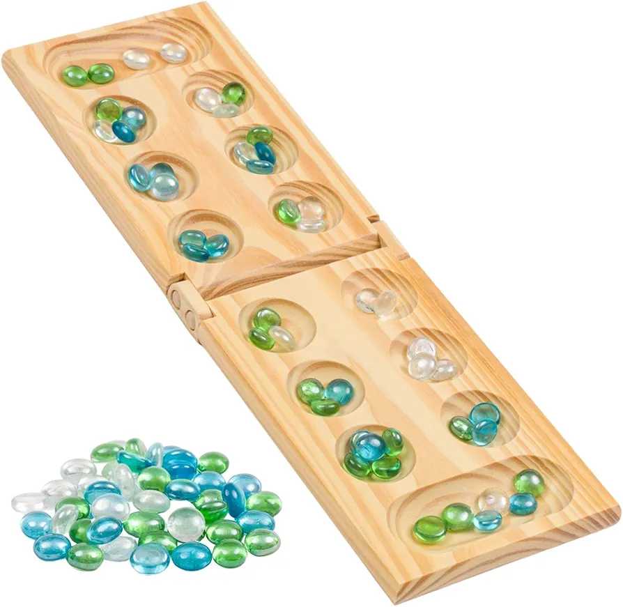 Mancala Wooden Classic Game  (2) board game collectible [Barcode 192234008027] - Main Image 2