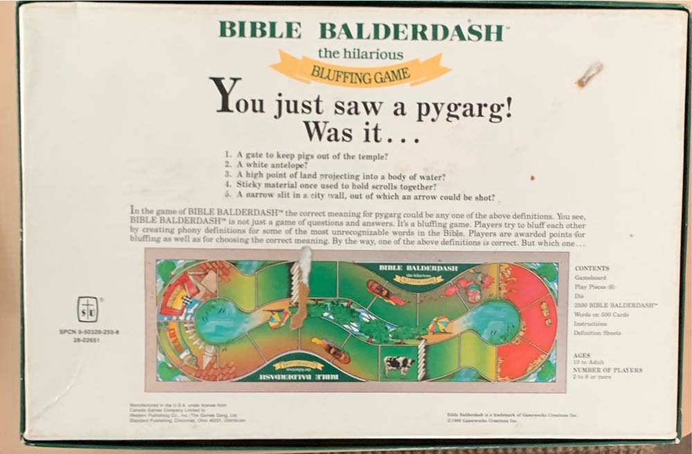 Bible Balderdash  (2-6) board game collectible - Main Image 2