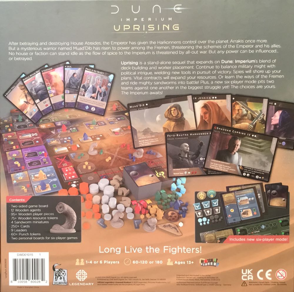 Dune: Imperium Uprising  (6) board game collectible [Barcode 810058800282] - Main Image 2