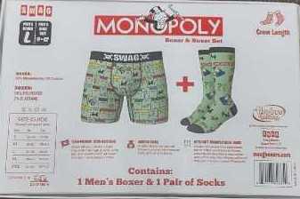 Monopoly Boxer & Soxer Set  board game collectible [Barcode 840173826850] - Main Image 2