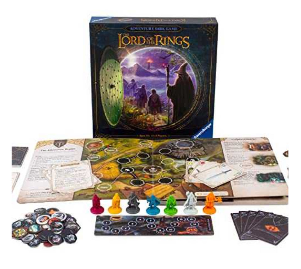 The Lord Of The Rings Adventure Book Game For Ages 10 And Up Work Together To Play Through The Movies  (1-4) board game collectible [Barcode 810558019610] - Main Image 2