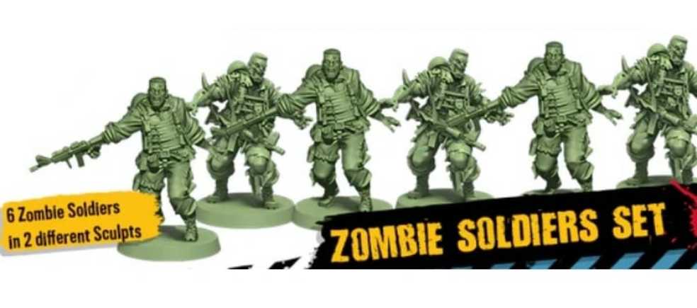 Zombicide 2nd Edition: Zombie Soldiers Set  (1-6) board game collectible [Barcode 889696014542] - Main Image 3