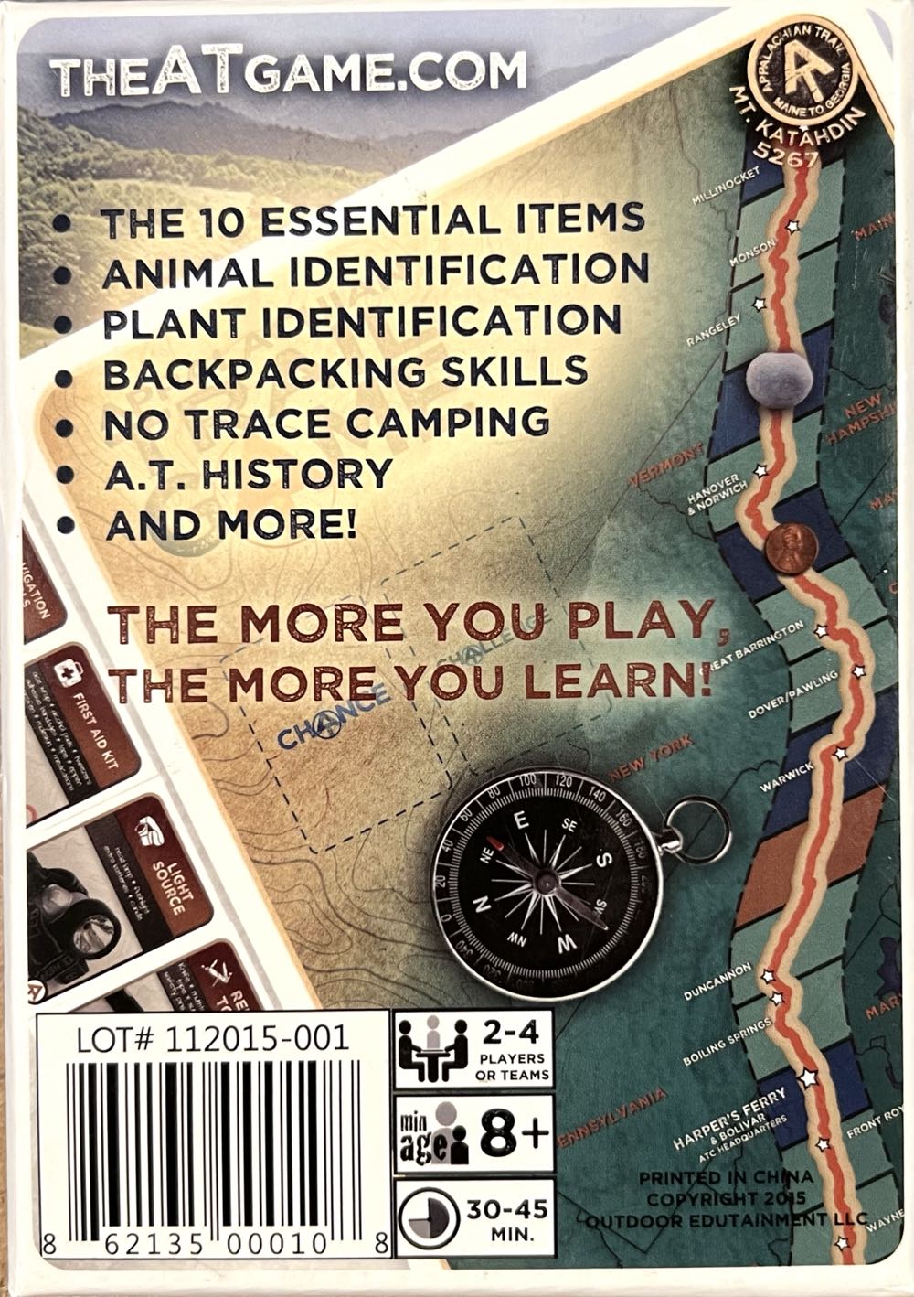 Appalachian Trail: Backpack Edition  (2 3 4) board game collectible [Barcode 862135000108] - Main Image 2