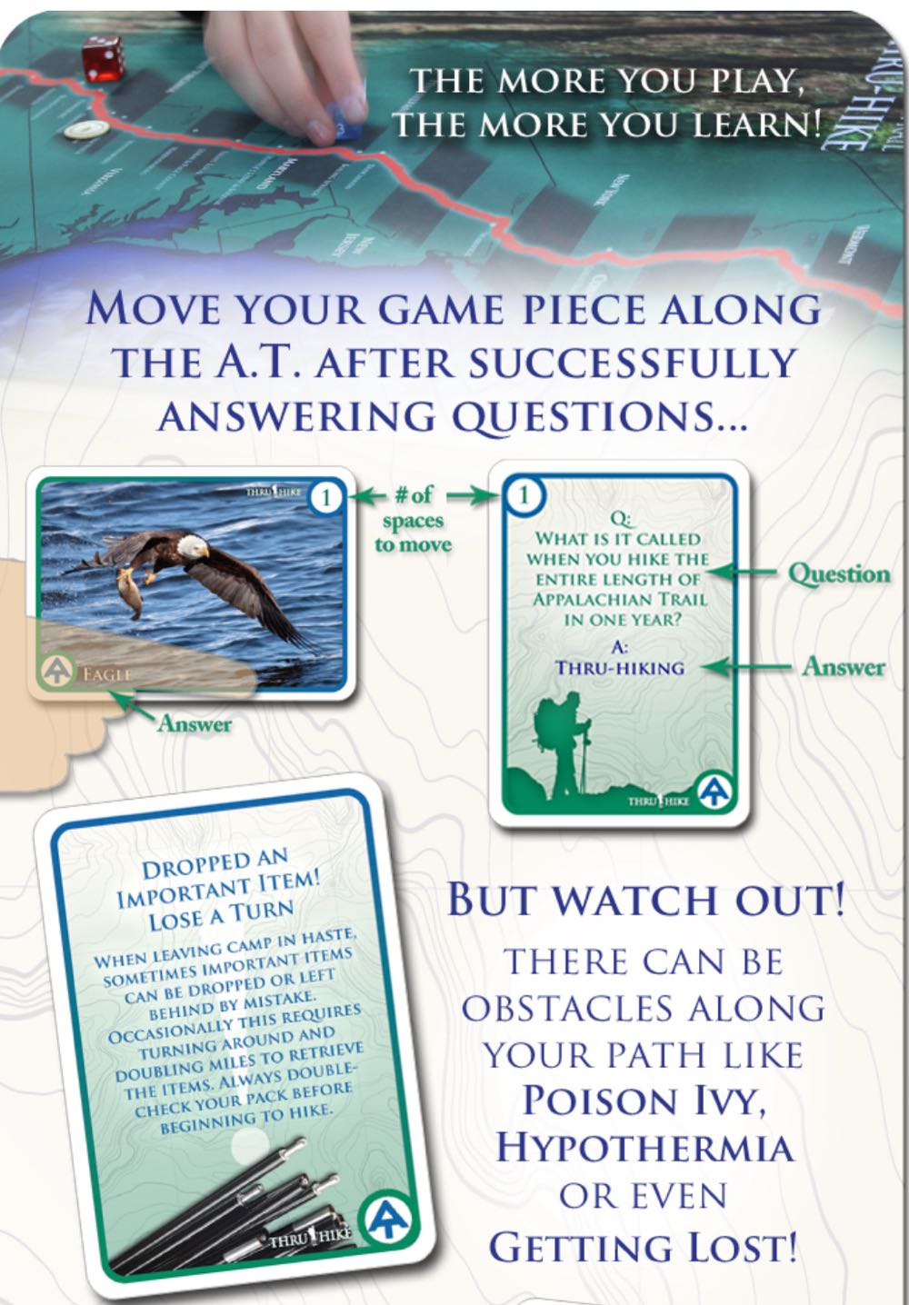 Appalachian Trail: Backpack Edition  (2 3 4) board game collectible [Barcode 862135000108] - Main Image 4