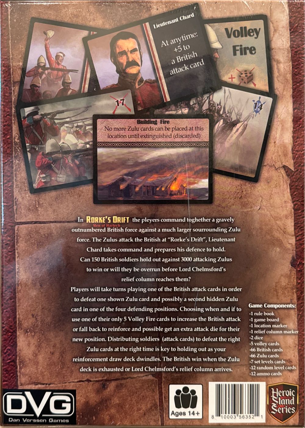 Rorke`s Drift: Men of Harlech  (1-2) board game collectible [Barcode 810003563521] - Main Image 2