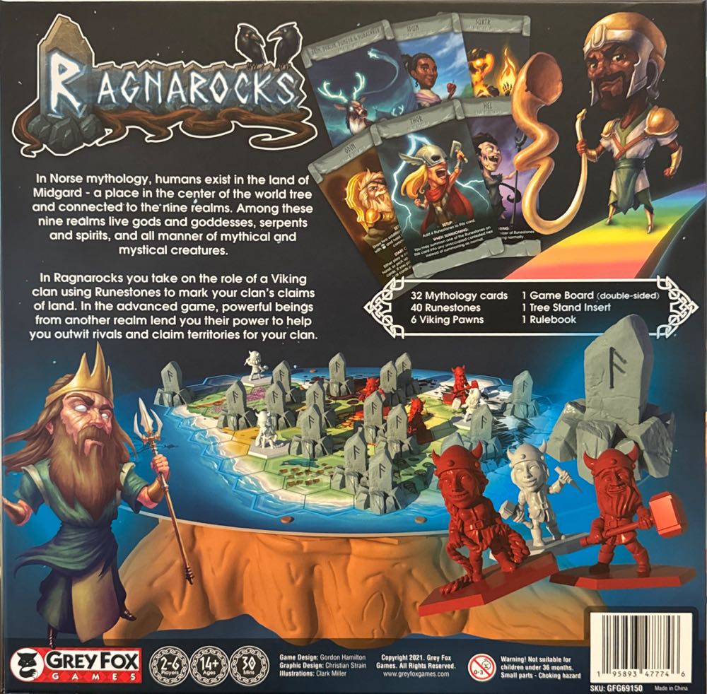 Ragnarocks: Kickstarter Edition w/ Winds Of Chaos  (2-6) board game collectible [Barcode 725272265901] - Main Image 3