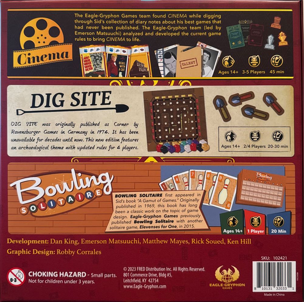 The Sackson Legacy Collection: Red Box  (1-5) board game collectible [Barcode 810131320331] - Main Image 2