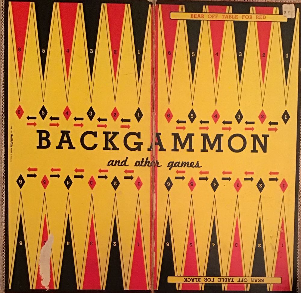 Checkerboard/Bacgammon Board  board game collectible - Main Image 2