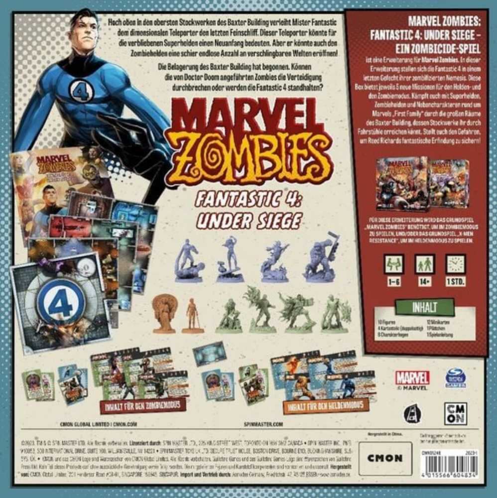 Fantastic 4 : Under Siege  (1-6) board game collectible [Barcode 889696014733] - Main Image 2