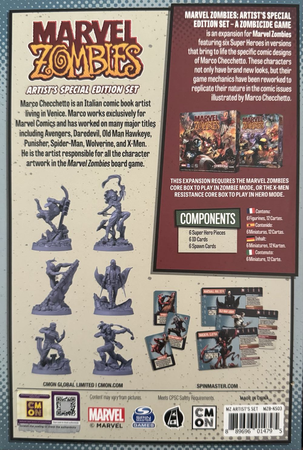 Marvel Zombies: A Zombicide Game - Artist’s Special Edition Set  board game collectible [Barcode 889696014795] - Main Image 2
