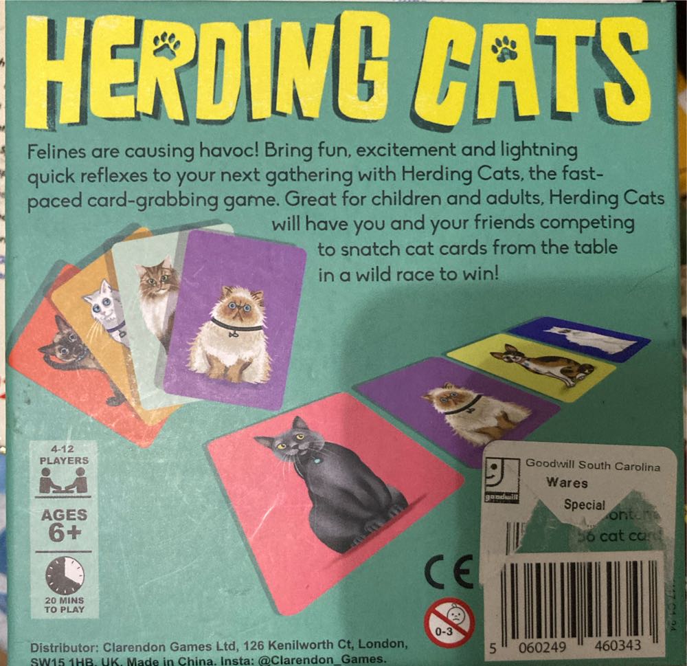 Herding Cats  (4-12) board game collectible [Barcode 5060249460343] - Main Image 2
