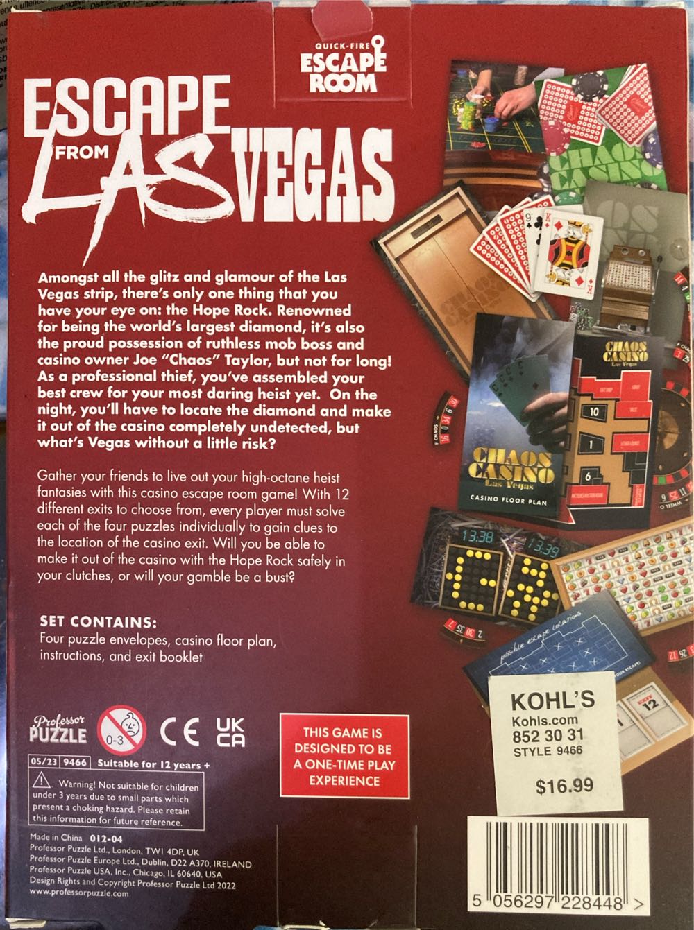 Escape From Las Vegas  (1-4) board game collectible [Barcode 5056297228448] - Main Image 2