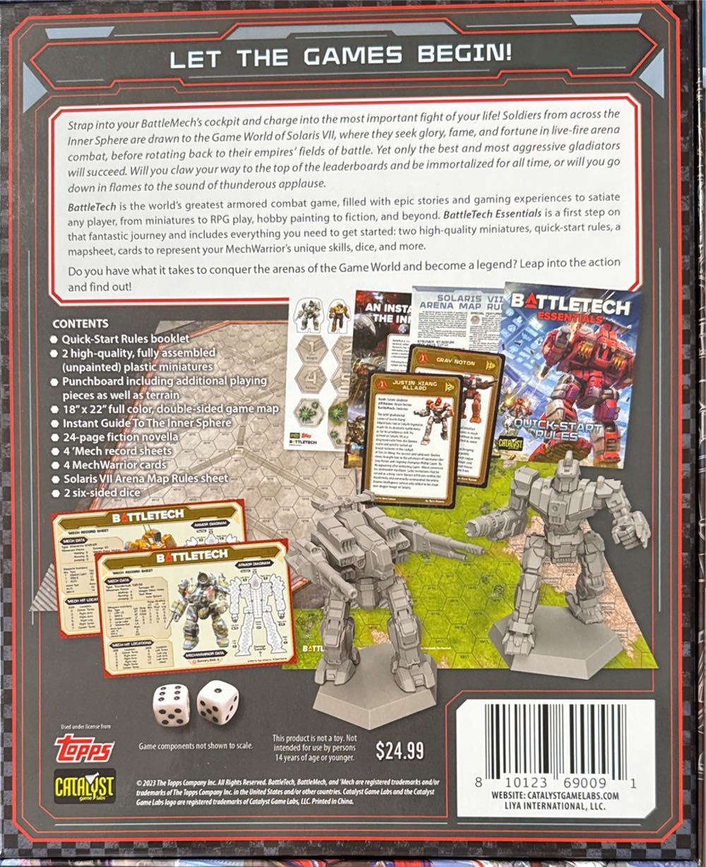 Battletech: Catalyst Labs Battletech Essentials  (2) board game collectible [Barcode 810123690091] - Main Image 2