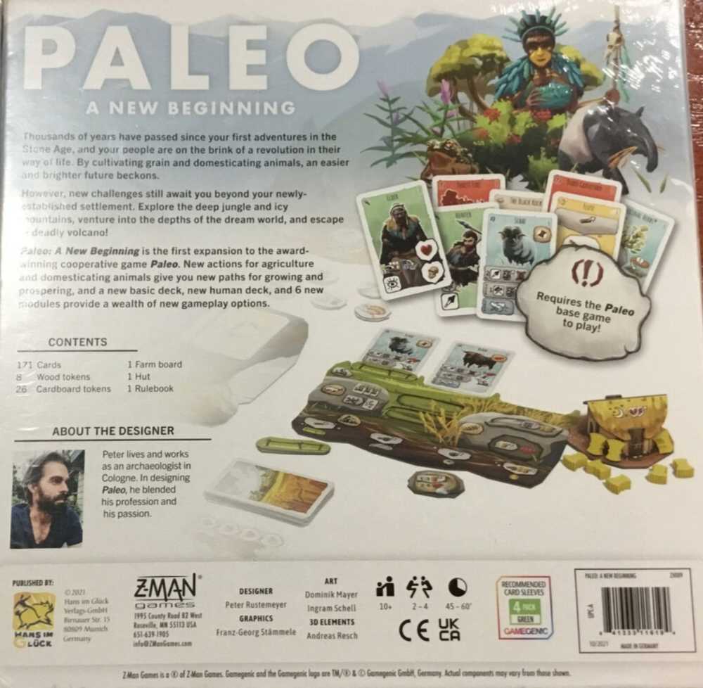 Paleo: A New Beginning  (2-4) board game collectible [Barcode 841333116194] - Main Image 2