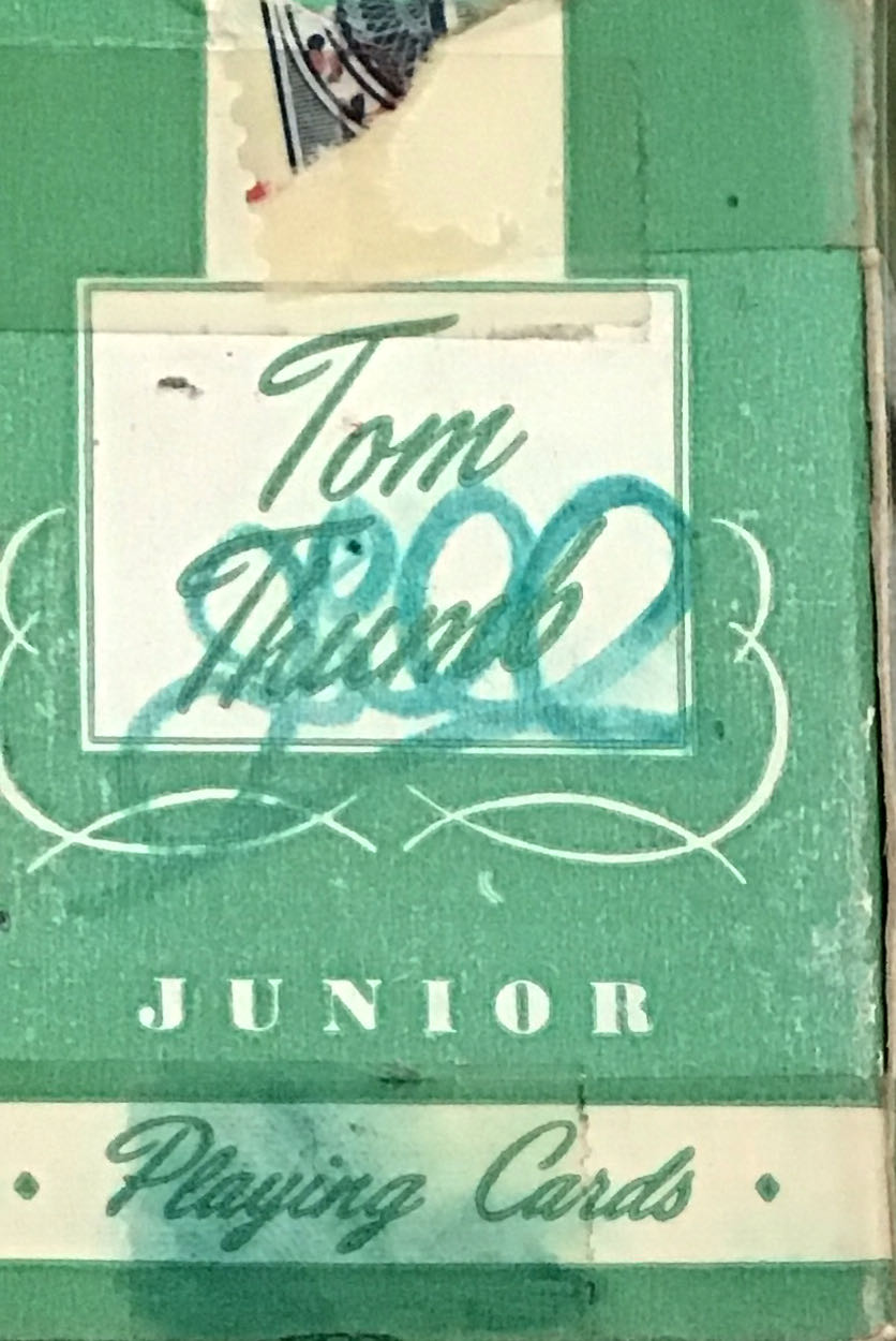 Playing Cards - Tom Thumb Junior - Pink With Butterflies  board game collectible - Main Image 2