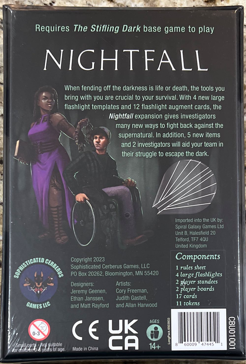 The Stifling Dark Nightfall Expansion  board game collectible [Barcode 860009474451] - Main Image 2