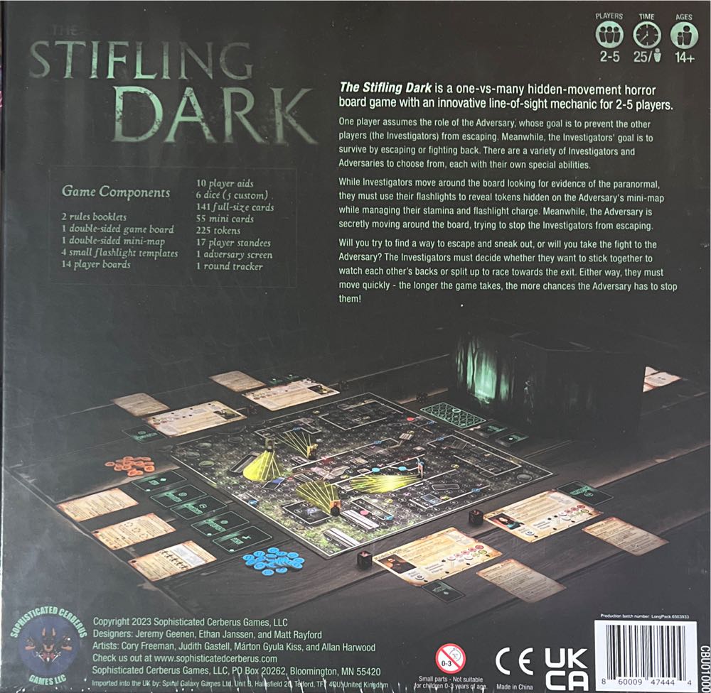 The Stifling Dark  (2-5) board game collectible [Barcode 860009474444] - Main Image 2