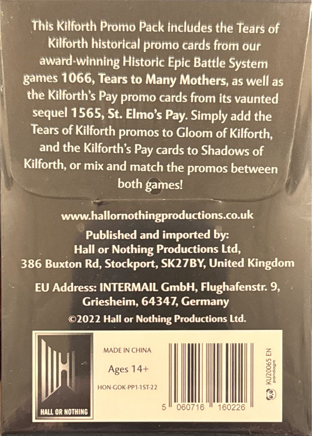 Gloom Of Kilforth: Promo Pack 1  board game collectible [Barcode 5060716160226] - Main Image 2