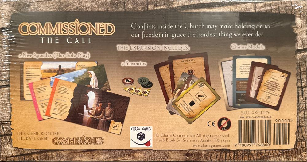 Commissioned: The Call  board game collectible [Barcode 9780997768800] - Main Image 2