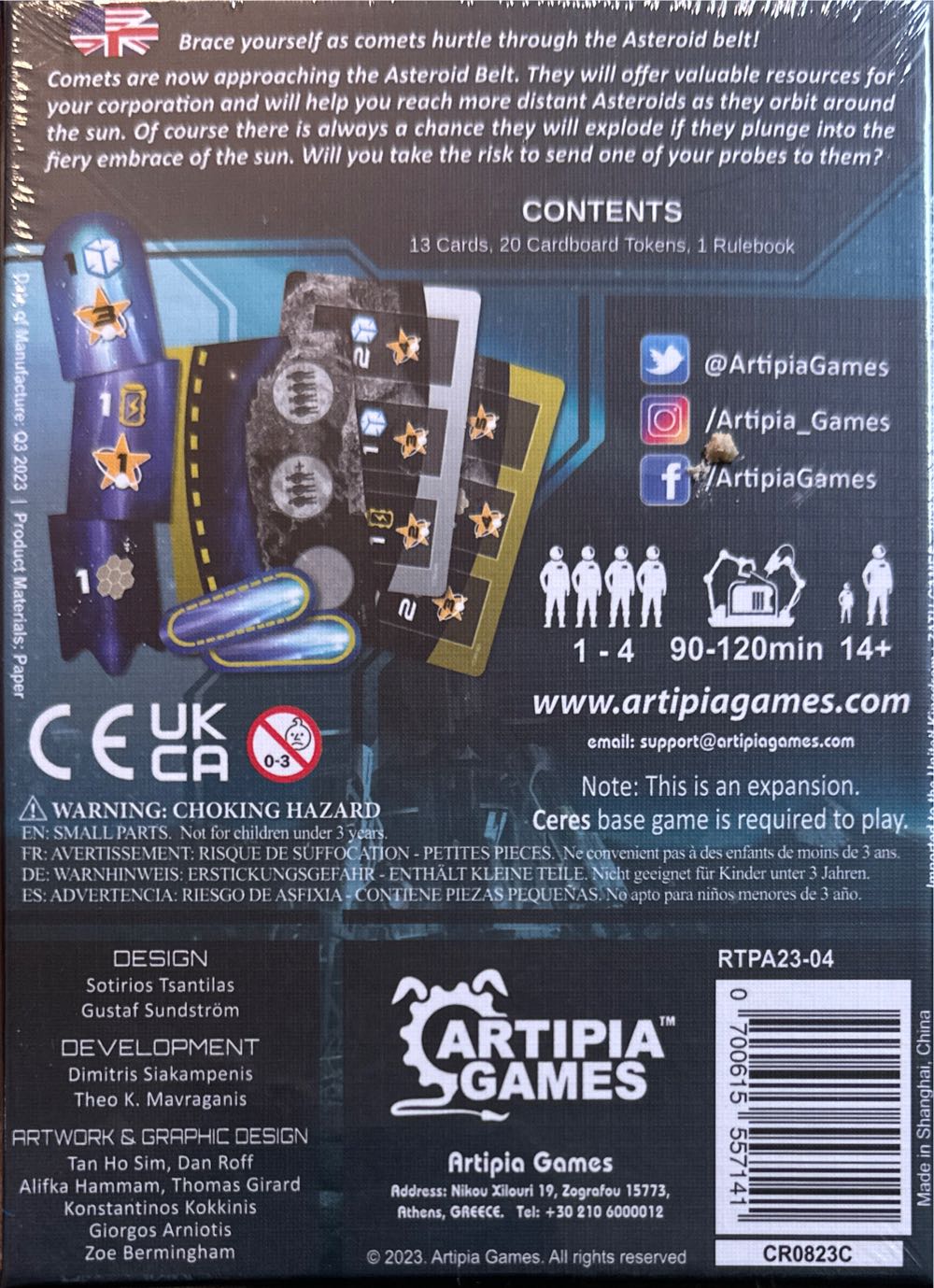 Ceres: Comets  (1-4) board game collectible [Barcode 700615557141] - Main Image 2