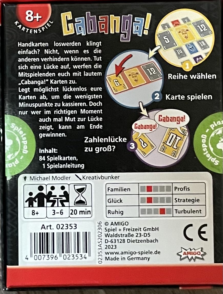 Cabanga!  (3-6) board game collectible [Barcode 4007396023534] - Main Image 2