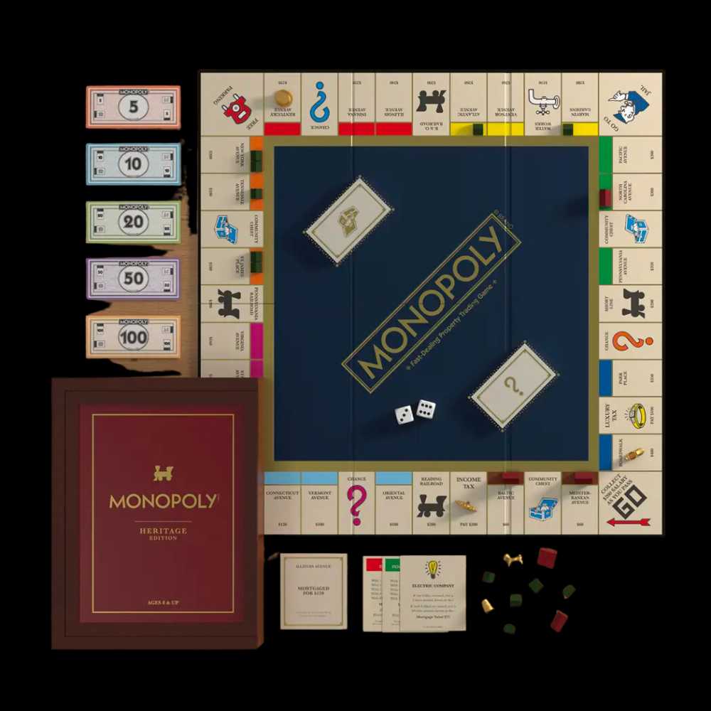 Heritage Edition Monopoly   board game collectible [Barcode 850031312449] - Main Image 2