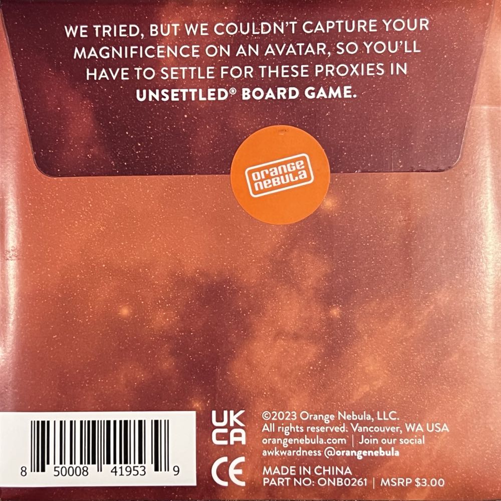 Unsettled: Avatar Punch Pack   (1-4) board game collectible [Barcode 850008419539] - Main Image 2