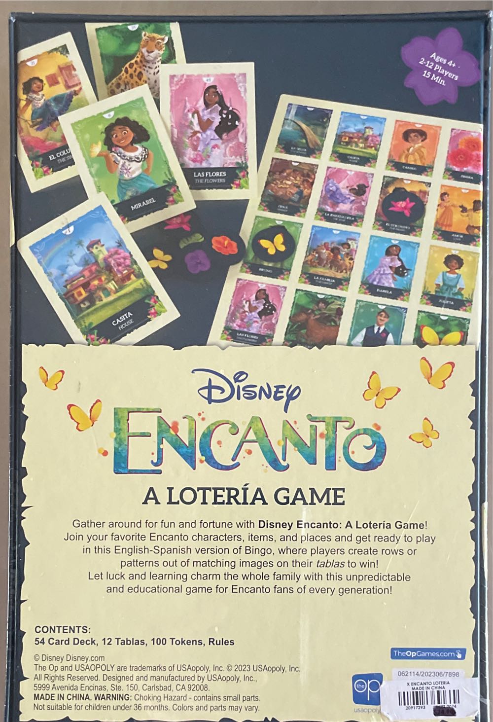 Disney Encanto A Loteria Game  (2-12) board game collectible [Barcode 700304157898] - Main Image 2