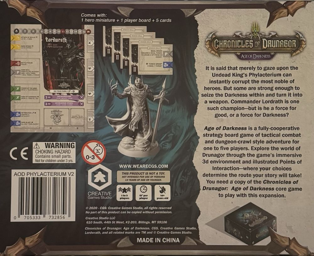 Chronicles of Drunagor: Age of Darkness – Lordwrath  board game collectible [Barcode 705333732856] - Main Image 2