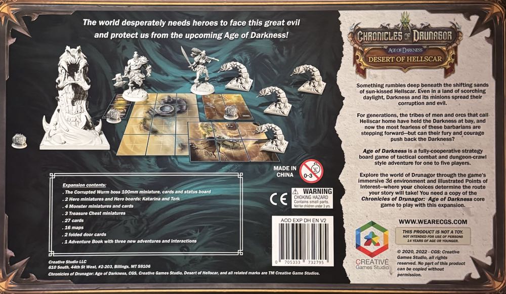 Chronicles of Drunagor: Age of Darkness - Desert of Hellscar  board game collectible [Barcode 705333732795] - Main Image 2