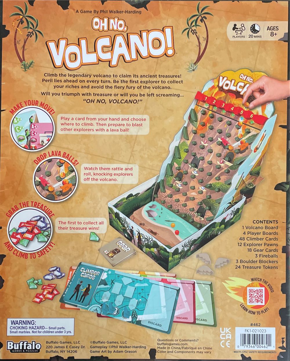 Oh No, Volcano!  (2-4) board game collectible - Main Image 2